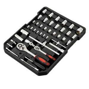Aluminum Trolley Tool Case Wrench & Hammer Auto Repair Tool Set